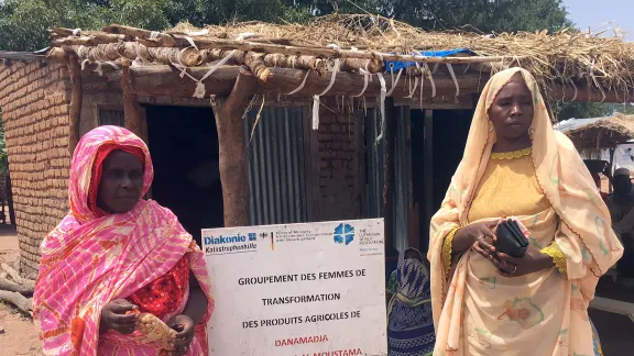 Livelihoods and peace-building go hand in hand for this womenâs group of widows who are now producing snacks to sell at the market. Photo: LWF/ S. Muis