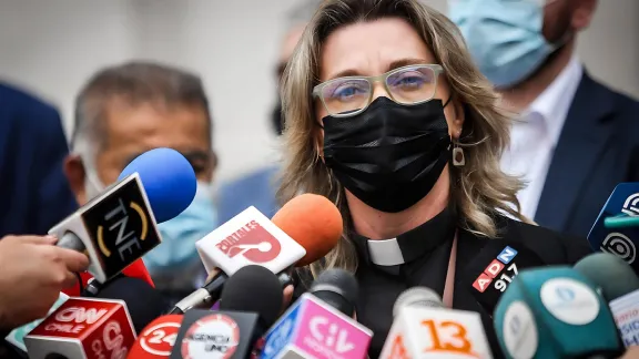 Die Bischöfin der Evangelisch-Lutherischen Kirche in Chile, Izani Bruch, ist zur Seelsorgerin am Palacio de La Moneda ernannt worden. Foto: Prensa de La Moneda