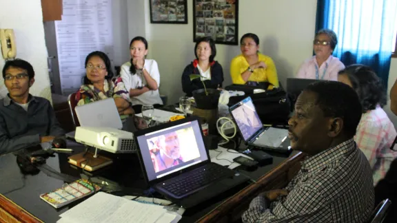 Participants take part in a LWF evaluation of a scholarship program. Photo: LWF