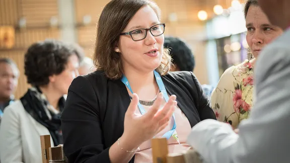 Julia Braband ist eine der jungen Erwachsenen, die im vorigen Jahr in den LWB-Rat gewählt wurden. Sie vertritt die Region Mittel- und Westeuropa in diesem Leitungsgremium. (Foto: LWB/Albin Hillert)