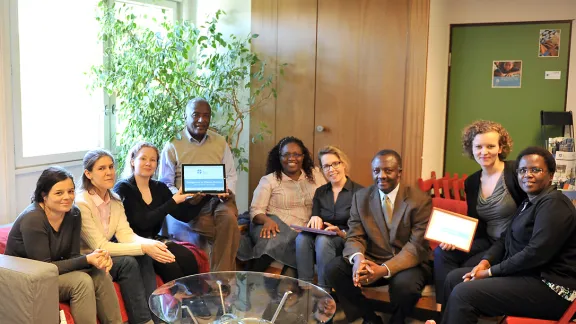 DMD staff facilitated the LWF online conferences, aimed at highlighting diakonia as an important part of Lutheran church identity. Photo: LWF/S. Gallay