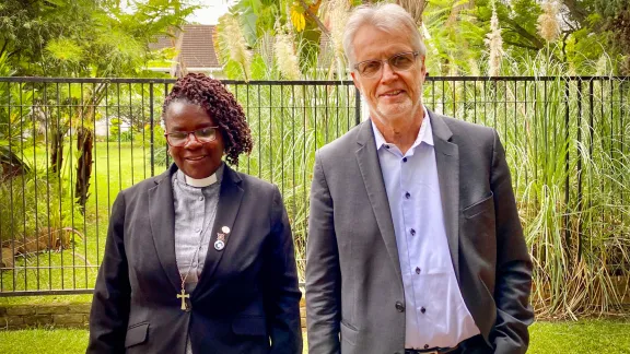 Gender Justice is âa matter of life or deathâ, so both men and women must work together âto break the silenceâ about gender-based violence and commit to work toward gender justice. Rev Elitha Moyo, Evangelical Lutheran Church in Zimbabwe and Rev. Dr Martin Junge, General Secretary of the Lutheran World Federation. Photo: LWF/A. Danielsson 