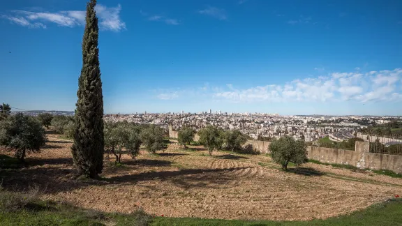 28 February 2020 photo of East Jerusalem. Photo: LWF/Albin Hillert