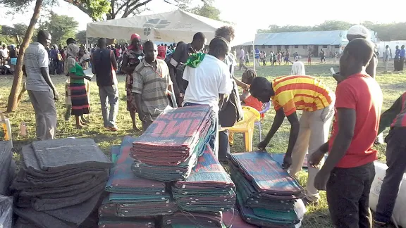 Non-food items being readied for distribution to Kakuma residents affected by the flooding. Photo: LWF/DWS Kenya-Djibouti