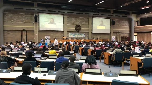 Plenum bei der Klimakonferenz in Nairobi, Kenia. Foto: Helmut Fluhrer