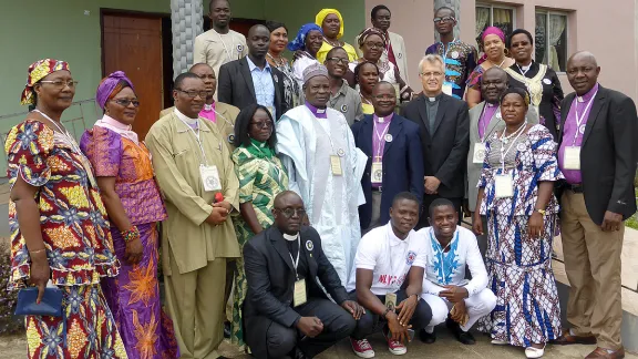 LUCCWA church leaders and LWF General Secretary Rev. Dr Martin Junge at the summit in Monrovia, Liberia. Photo: LWF/Felix Samari