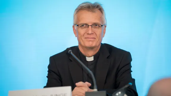 LWF General Secretary Rev. Dr Martin Junge at the LWFâs Assembly in Windhoek, Namibia, in 2017. Photo: LWF/Albin Hillert