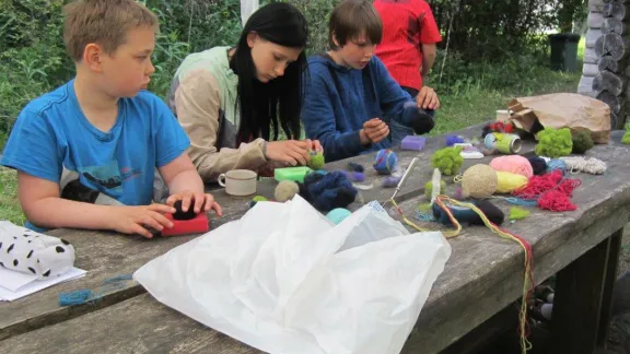 Children from Peeteli in a 2014 summer camp organized by the EELC on Saaremaa island, Estonia. Photo: Avo Ãprus