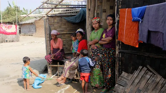 Vertriebene Rohingya im Camp Ohn Taw Gyi (Südcamp), Rakhine, Myanmar. Foto: LWB/A. Htun