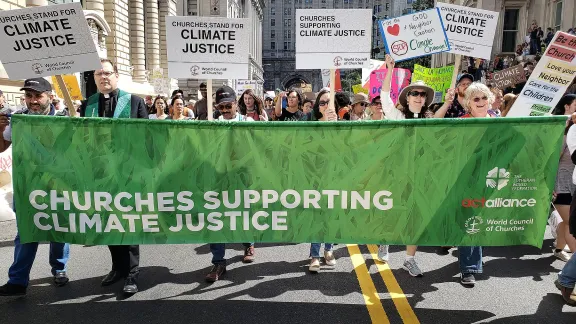 Photo: On the eve of the Climate Action Summit in New York, churches are calling for immediate action to address the climate emergency. ACT/Joanna Patouris 