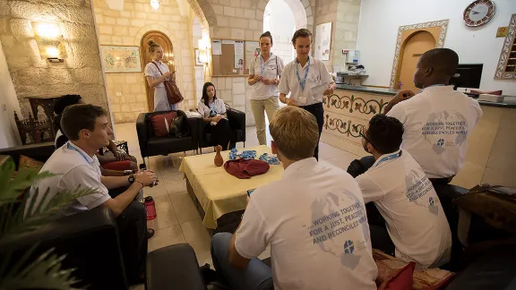 Peace messenger training in Jerusalem. Photo: LWF/ B. Grey