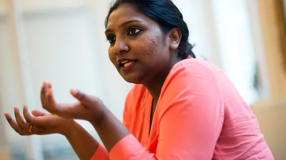 LWF climate justice advocate Sunemia Pranita Biswasi looks forward to witnessing an important step for Lutherans and Catholics. Photo: LWF/Ryan Rodrick Beiler