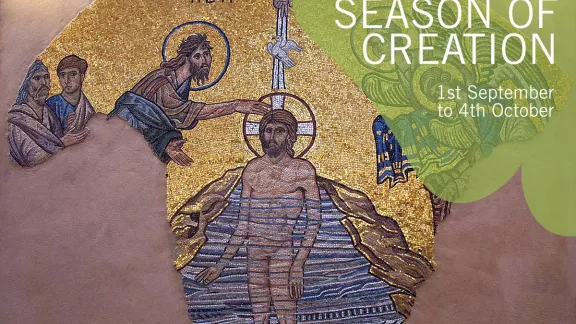 Baptism of Jesus Mosaic, Chapel of the Ecumenical Center, Geneva. Photo: LWF/S. Gallay