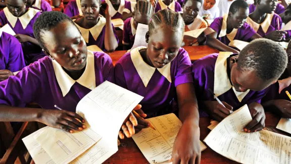 ALP students at Bahr El Naam Girls Primary school in Kakuma refugee camp, Kenya. Photo: LWF/ C.KÃ¤stner