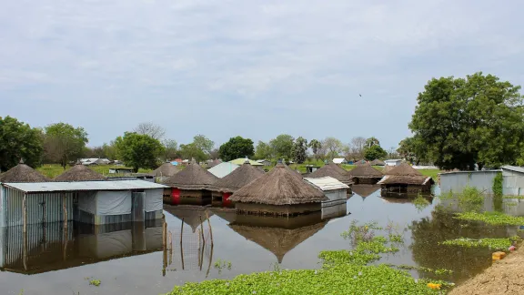 In the Hai-Machuor area in Bor all residents have been displaced by flooding. Photo: LWF/M. Chol