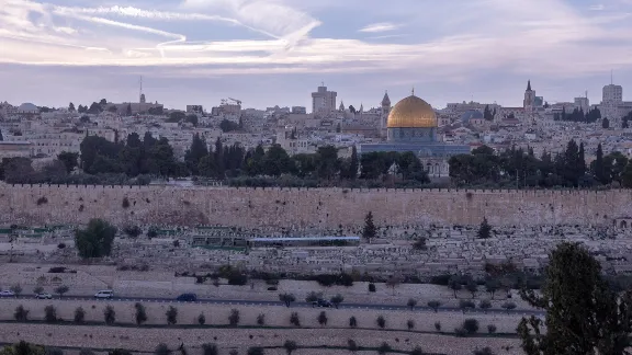 The old city of Jerusalem. The US âPeace to prosperityâ planâs suggestion about the future situation of the capitals for Israel and Palestine is but one of the contested measures proposed. Photo: LWF/ A. Danielsson