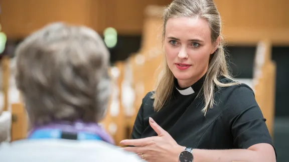 Wiium Arnadottir ist Pfarrerin der Evangelisch-Lutherischen Kirche Islands (ELKI). Foto: LWB/Albin Hillert