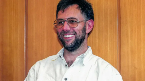 Bobby Waddell, Globaler Finanzierungskoordinator des LWB, während eines Besuchs 2019 in Lalibela, Äthiopien. Foto: LWB/C. Kaestner