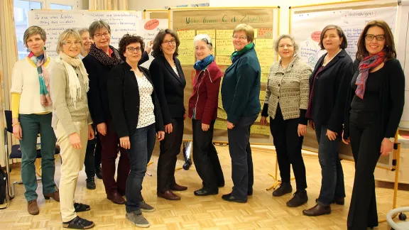 Teilnehmerinnen der Regionaltagung des LWB-Frauennetzwerks WICAS-Mittel- und Westeuropa. Foto: LWB/A.Weyermüller