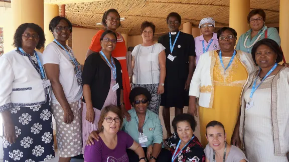 LWF staff join women from Namibiaâs Lutheran churches at the November meeting in Windhoek, kicking off womenâs preparations to host the Pre-Assembly and the Twelfth LWF Assembly in May 2017. Photo: LWF