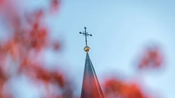 Kirchturm von der Gemeinde in Bytom, die zur Evangelisch-Augsburgischen Kirche in Polen gehört. Foto: LWB/Albin Hillert