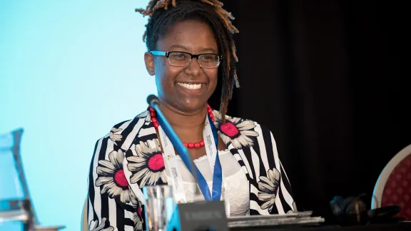 Rev. Danielle Dokman is an engaging teacher and preacher. Photo: LWF/Albin Hillert