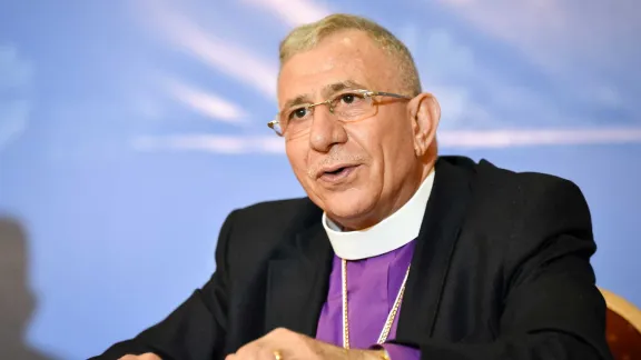 Former Lutheran World Federation President Bishop Emeritus Munib Younan from the Evangelical Lutheran Church in Jordan and the Holy Land. Photo: LWF/Albin Hillert