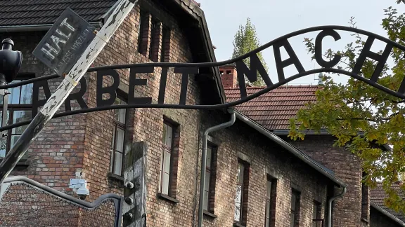 The entrance to the Auschwitz-Birkenau former concentration camp. Photo: LWF/A. Danielsson