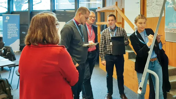 A group discussion during the 2023 RONEL session held at the Bossey Ecumenical Institute in Switzerland. Photo: LWF/P. Mumia 