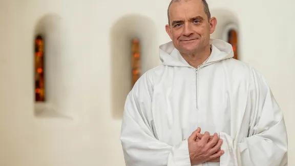 Brother Matthew, civil name Andrew Thorpe, comes from England and has an Anglican background. Photo: Atéliers et Presses de Taizé/ Tamino Petelinsek