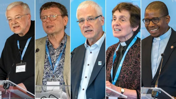 Leaders of global church bodies greeting the LWF at its Council meeting expressed hope and commitment for continued collaboration in dialogues, shared witness and service to the world. Photo: LWF/Albin Hillert