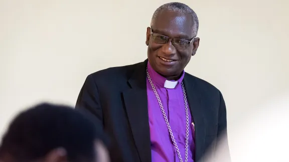 Bishop Fredrick Onael Shoo from the Evangelical Lutheran Church in Tanzania’s (ELCT) Northern Diocese. Photo: LWF/Albin Hillert