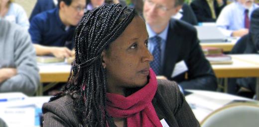 Ebise Dibisa Ayana at the LWF global consultation on theological education and formation in Wittenberg, Germany 2012. Photo: LWF/Anli Serfontein