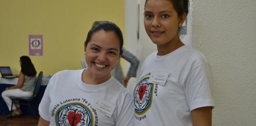 ILFE youth members Freidys Velazquez (right) and Alejandra LÃ³pez. Photo: ILFE/Chelcea Macek