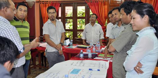 Staff from LWF programs in Bangladesh, Cambodia, India, Indonesia, Myanmar and Nepal took part in the June training. Photo: Leak Ratna