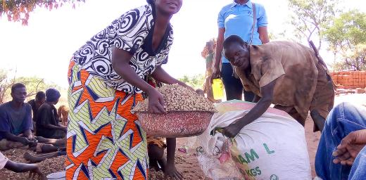 LWF in CAR is supporting displaced communities with food security by supporting groups of agricultural producers and through school feeding programs. Photo: LWF/Central African Republic.