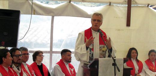 LWF General Secretary Rev. Dr Martin Junge preaching. Photo: IELCO