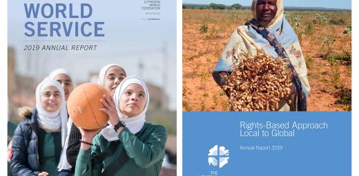 The two annual reports are available for download as resources on the LWF website. Montage: LWF/ S. Gallay