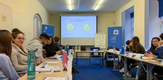 Participants in the 2019 LWF Peace Messengers training workshop in Tallinn, Estonia. LWF/S. Kit