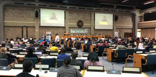 Plenary at the conference in Nairobi entitled âLaudato Siâ Generation: Young People Caring for our Common Homeâ Photo: Helmut Fluhrer