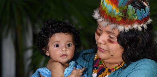 This yearâs LWF Christmas card features an indigenous mother and child from Guyana. Photo: Cleveland Bradford/Eclipse Digitalphoto Studio