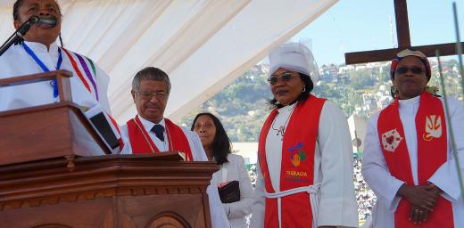 Guest and church leadership at the anniversary celebrations of MLC. Photo: LWF
