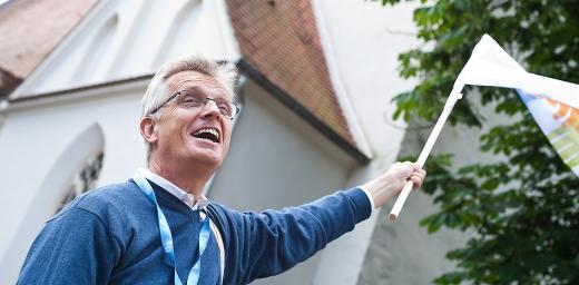 LWF General Secretary Rev. Dr Martin Junge takes part in the LWF Wittenberg Pilgrimage, June 2016. He says the Lutheran â Catholic commemoration of the Reformation anniversary offers a beautiful opportunity to express the common hope we all have in Christ. Photo: LWF/Marko Schoeneberg