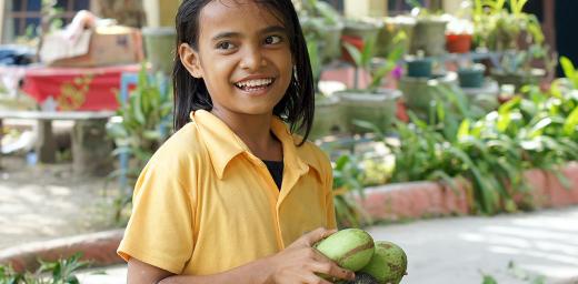 Climbing Mango trees for some extra sweets is part of a childhood in the HKBP orphanage in Pematang Siantar. Photo: LWF/ C. KÃ¤stner