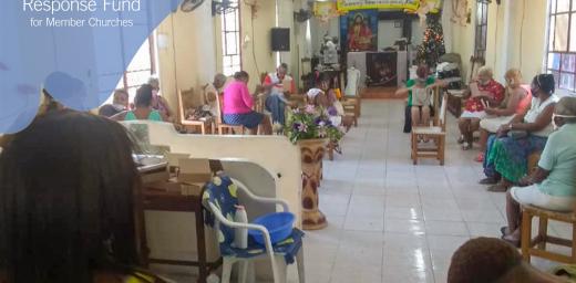 In one of its COVID-19 response activities, the Cuban Lutheran church organized a community lunch for 320 people including members of the congregations of Cristo Vive, Cristo Redentor, Nuestro Salvador and Aposento Alto. Photo: IEU-SL