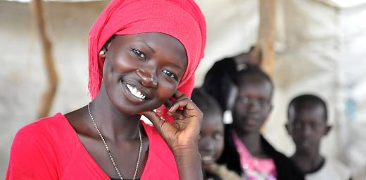 Ali in her home. Her family supports her education. Photo: LWF/C. KÃ¤stner