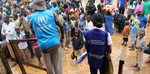 Refugees arrive at Elegu collection center at a rate of 41 a minute. The LWF is warning of an even greater influx in the coming weeks. Photo: LWF/ P. Kikomeko