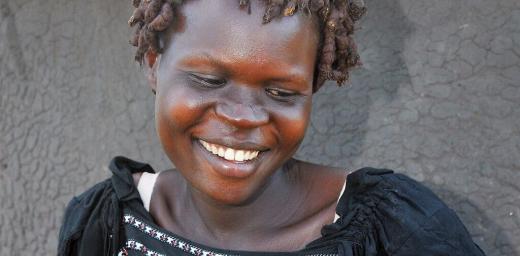 Alwel Violet (26) experienced child marriage and abuse from her husbandâs family. LWF helped her rebuild her life. Photo: LWF/ P. Kikomeko