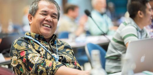 LWF Council member Bishop Dr Tuhoni Telaumbanua. Photo: LWF / Albin Hillert