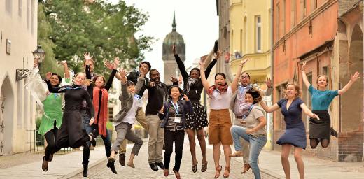 Young Council members in Wittenberg, 2016. Photo: LWF/M. Renaux